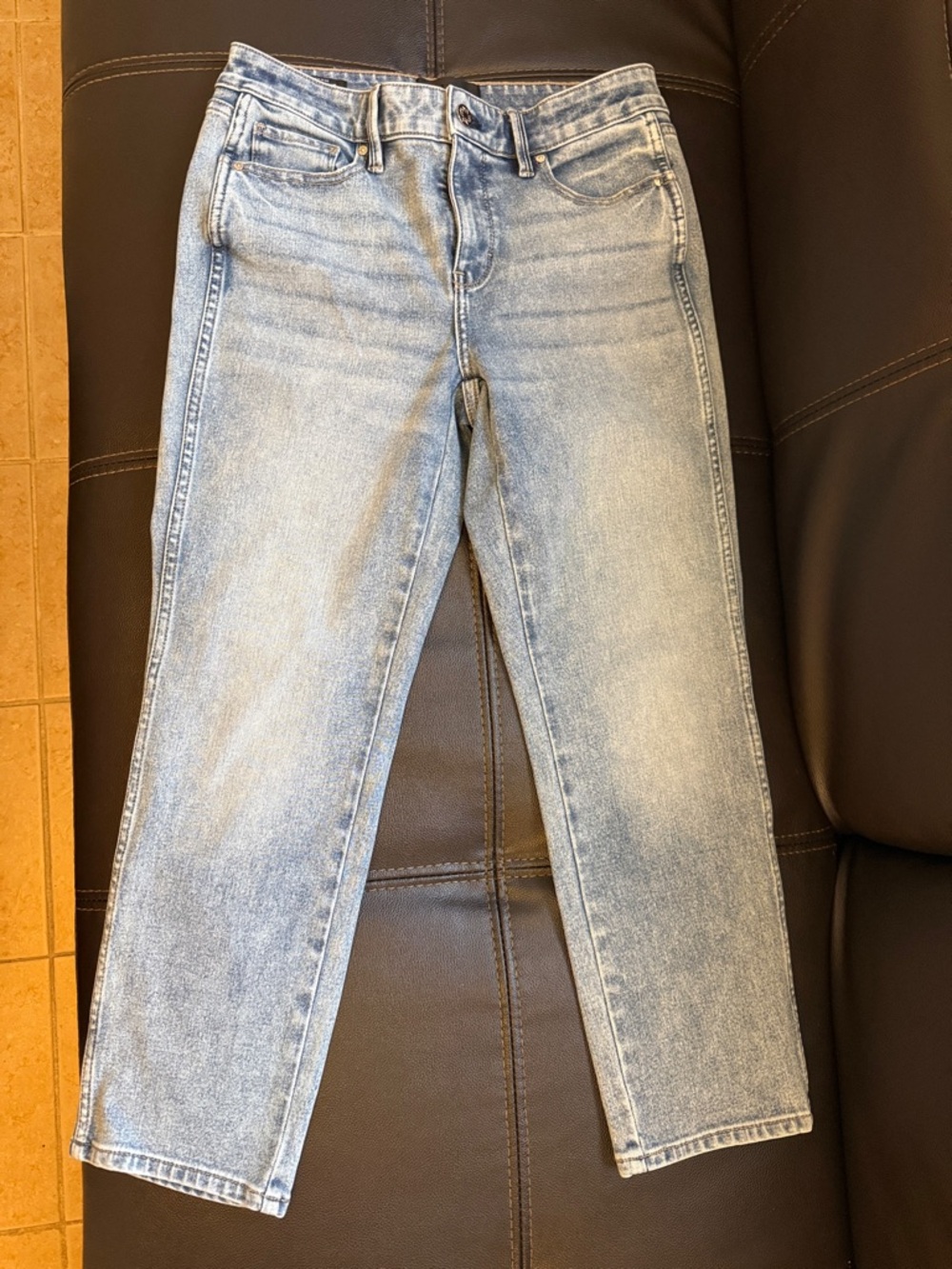 White House Black Market High Rise Straight Sculpt Jeans Size 6 P